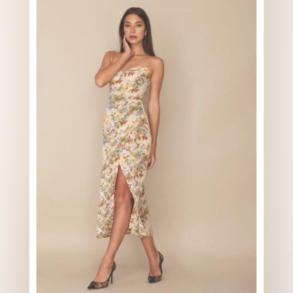Reformation Kourtney Tie Strap Dress - Countryside - Size 6